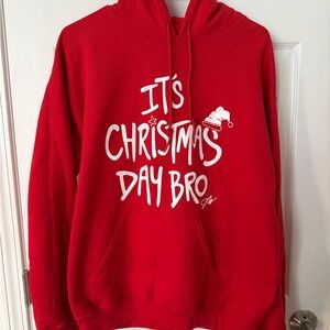 Red Christmas Day Bro Hoodie